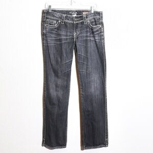 Silver Jeans Gray Slim Bootcut McKenzie Low Rise Jeans SIZE 30/32